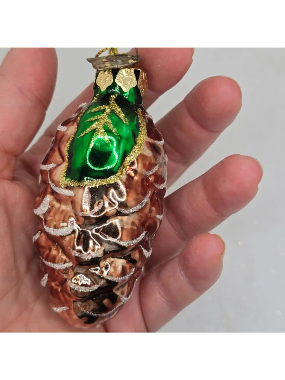 Christmas Ornament Glass Pinecone Thomas Pacconi Museum Series 2003 Holiday VTG